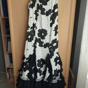 Flamenco dress with a little train